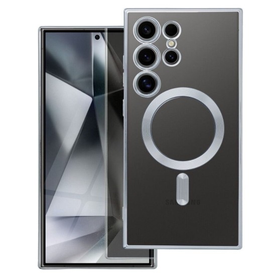 Case for Samsung S26 Electro Mag Cover compatible with MagSafe silver