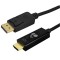 POWERTECH καλώδιο DisplayPort σε HDMI CAB-H185, 4K/30Hz, 21.6 Gbps, 3m, μαύρο