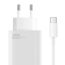 Φορτιστής Ταχείας Φόρτισης Xiaomi με Έξοδο USB A 120W & Καλώδιο USB C 1m Λευκό
