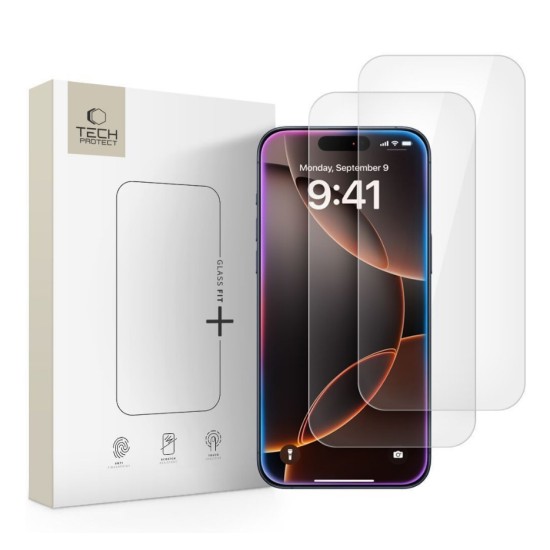 TECH-PROTECT GLASS FIT+ 2 PACK IPHONE 17 / 17 PRO / 16 PRO