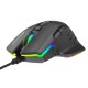 POWERTECH ενσύρματο gaming ποντίκι PT-1274, RGB φως, οπτικό, 12000DPI, μαύρο
