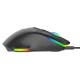 POWERTECH ενσύρματο gaming ποντίκι PT-1274, RGB φως, οπτικό, 12000DPI, μαύρο