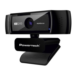 POWERTECH web camera PT-1428, 5MP, 2K QHD, αυτόματη εστίαση, 1.5m, μαύρη
