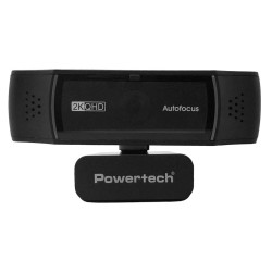POWERTECH web camera PT-1428, 5MP, 2K QHD, αυτόματη εστίαση, 1.5m, μαύρη