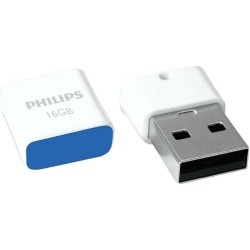 Philips Pico 16GB USB 2.0 Stick Λευκό
