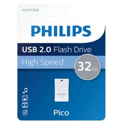 Philips Pico 32GB USB 2.0 Stick Γκρι