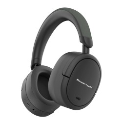 POWERTECH headphones PT-1462, ενσύρματα & ασύρματα, ANC & ENC, 40mm, 300mAh, μαύρα