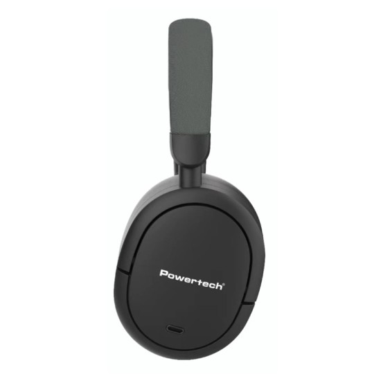 POWERTECH headphones PT-1462, ενσύρματα & ασύρματα, ANC & ENC, 40mm, 300mAh, μαύρα