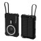 POWERTECH ηλιακό power bank PT-1505 με καλώδιο & φακό, 10000mah, magnetic wireless, 35W, μαύρο