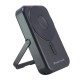 POWERTECH power bank με οθόνη PT-1416, 10000mah, magnetic wireless, 22.5W, μαύρο
