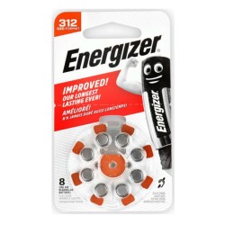 Energizer Μπαταρίες Ακουστικών Βαρηκοΐας 312 1.4V 8τμχ