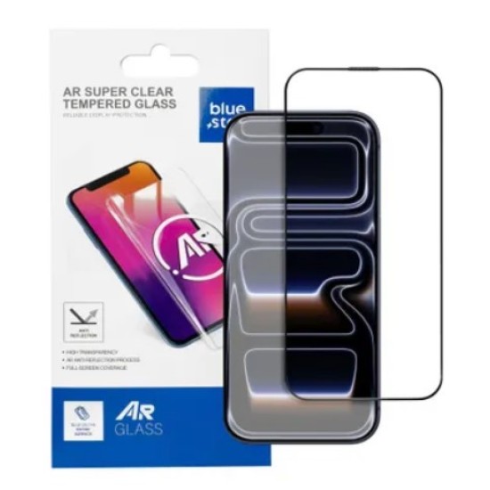 Tempered glass for iPhone 17 AIR Blue Star 5D AR black