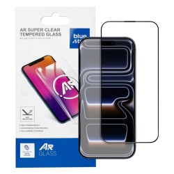 Tempered glass for iPhone 17 PRO MAX Blue Star 5D AR black