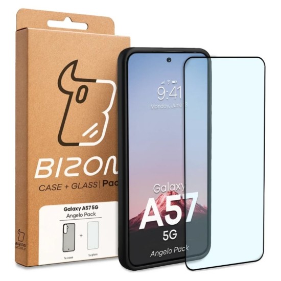 Bizon Angelo Pack Samsung Galaxy A57 5G, smoked with a black frame
