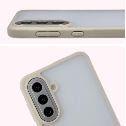 Bizon Angelo Pack Samsung Galaxy A57 5G, smoky with a beige frame