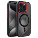 Case for iPhone 17 PRO MAX Color Edge Mag Cover compatible with MagSafe black-red