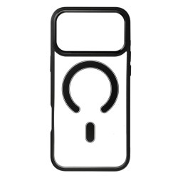 Case for iPhone 17 PRO MAX Color Edge Mag Cover compatible with MagSafe black