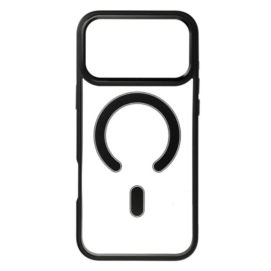 Case for iPhone 17 PRO MAX Color Edge Mag Cover compatible with MagSafe black