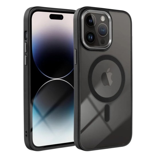 Case for iPhone 17 PRO MAX Color Edge Mag Cover compatible with MagSafe black
