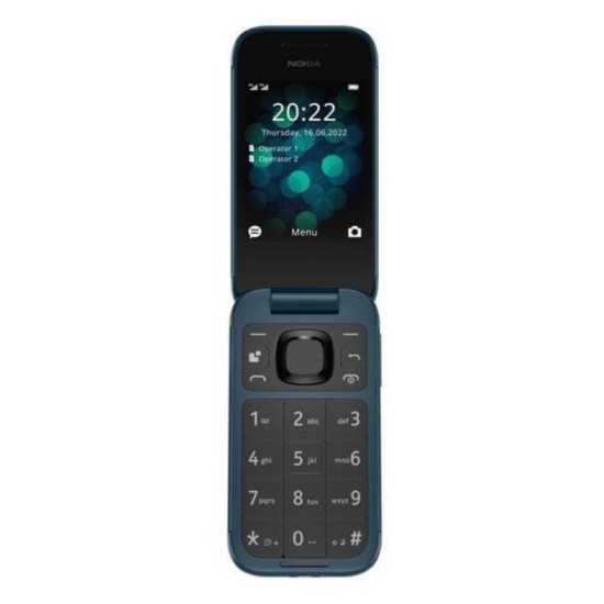 Nokia 2660 Flip Dual SIM Κινητό με Κουμπιά Μπλε