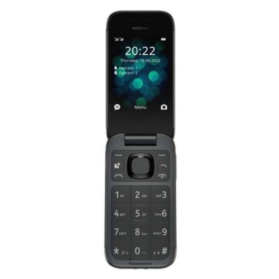 Nokia 2660 Flip Dual SIM Κινητό με Κουμπιά Μαύρο