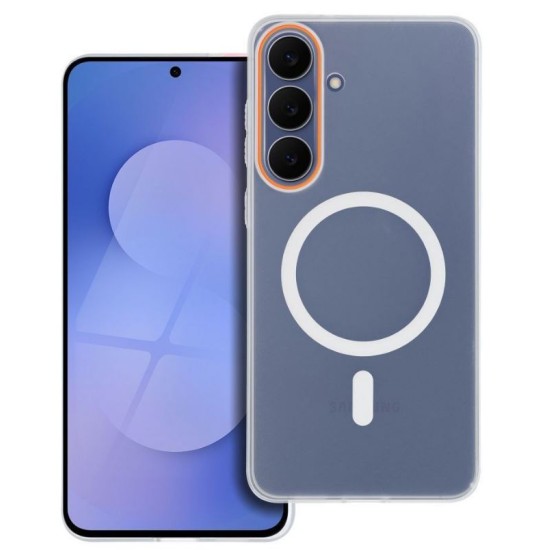 Θήκη για Xiaomi Redmi Note 15 PRO 4G Go Orange συμβατή με MagSafe διαφανής