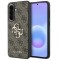Guess Leather 4G Metal Logo για Samsung Galaxy A57 5G καφέ