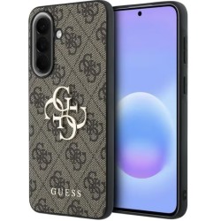 Guess Leather 4G Metal Logo για Samsung Galaxy A37 5G καφέ