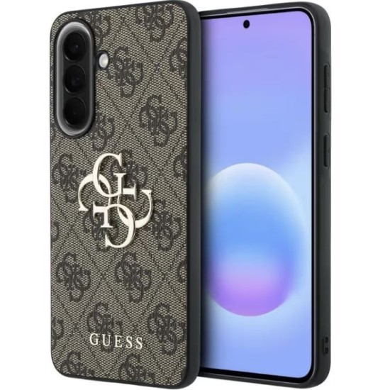 Guess Leather 4G Metal Logo για Samsung Galaxy A37 5G καφέ