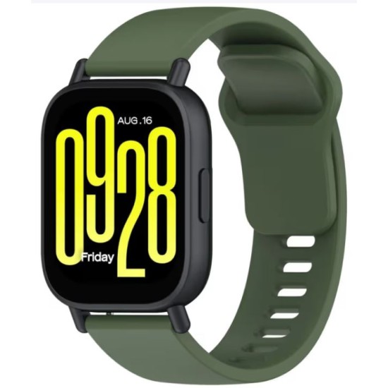 Bizon Strap Watch Silicone Xiaomi Redmi Watch 5 Lite / 5 Active dark green Bizon Strap Watch Silicone Xiaomi Redmi Watch 5 Lite / 5 Active dark green