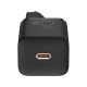 Baseus Γρήγορος Φορτιστής Τοίχου Super Si 1C USB Type-C 25W PD 3A 1m Μαύρο