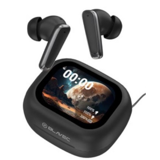 Blavec Bluetooth TWS Earphones BW-07 Live with LCD display (BW07L-B) black Blavec Bluetooth TWS Earphones BW-07 Live with LCD display (BW07L-B) black