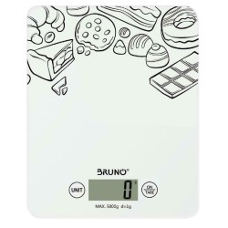 Bruno ψηφιακή ζυγαριά κουζίνας BRN-0060, έως 5kg, λευκή