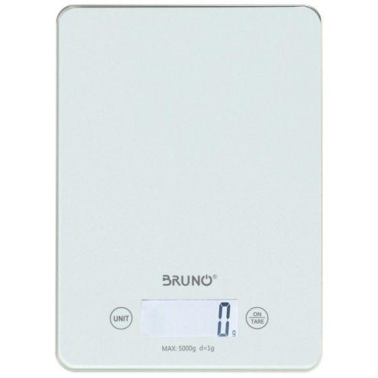 Bruno ψηφιακή ζυγαριά κουζίνας BRN-0061, έως 5kg, λευκή