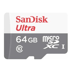 SANDISK ULTRA MEMORY MICROSDXC CARD - 64GB 100MB/S CLASS 10 UHS-I χωρις αντάπτορα