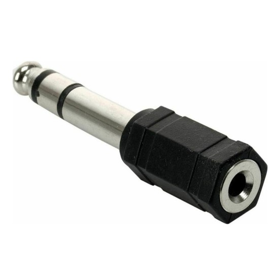 Powertech αντάπτορας 2.5mm σε 3.5mm CAB-J014, 5τμχ Μαύρο