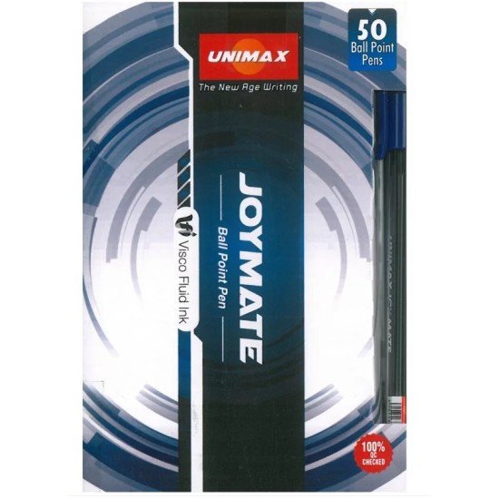 Στυλό joymate UNIMAX 1mm (50 Τεμάχια) Μπλε
