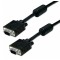 Powertech Καλώδιο VGA 15pIn M-M, Full HD, CCS, 3+6, 2x ferrites, 1.5m Μαύρο
