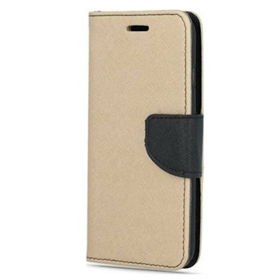 Θήκη Fancy Smart Samsung A42 5G Χρυσό / Μαύρο