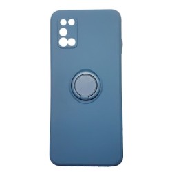 Back Case Silicon Ring Samsung A02S Σκούρο Μπλε