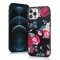 Back Case Flowers iPhone 12 Pro Max 6,7' Μαύρο