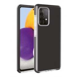 Vivanco Rock Solid Cover Case Samsung A72 Backcover Διάφανο / Μαύρο