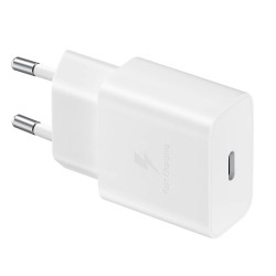 Samsung USB wall charger Type C 15W PD AFC + USB cable Type C EP-T1510XWEGEU Λευκό