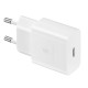 Samsung USB wall charger Type C 15W PD AFC + USB cable Type C EP-T1510XWEGEU Λευκό