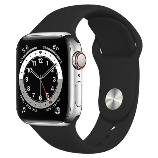 Rockrose band σιλικόνης Rough Jade για Apple Watch 42/44mm, Μαύρο Rockrose band σιλικόνης Rough Jade για Apple Watch 42/44mm, Μαύρο
