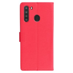 Volte-Tel Θήκη Samsung A21 A215 6.5" Allure Book Magnet Stand Clip Κόκκινο