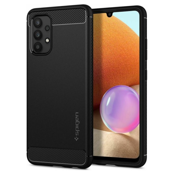 Spigen Rugged Armor Samsung A72 Backcover Μαύρο