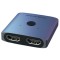Cabletime HDMI 2.0 Switch CTHS4K, με κουμπί, 2 In 1, 4K, Γκρι