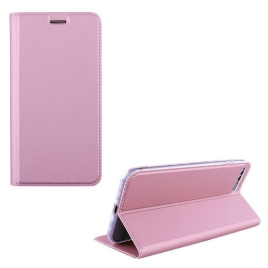 Idol 1991 Θήκη Samsung J320 Prime Magnet Book Stand ροζ-χρυσό