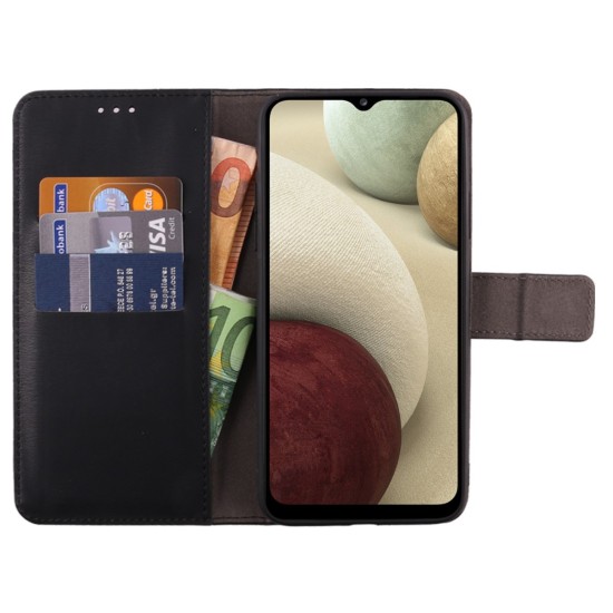 Volte-Tel Θήκη Samsung A12 A125 6.5" Allure Book Magnet Stand Clip Μαύρο